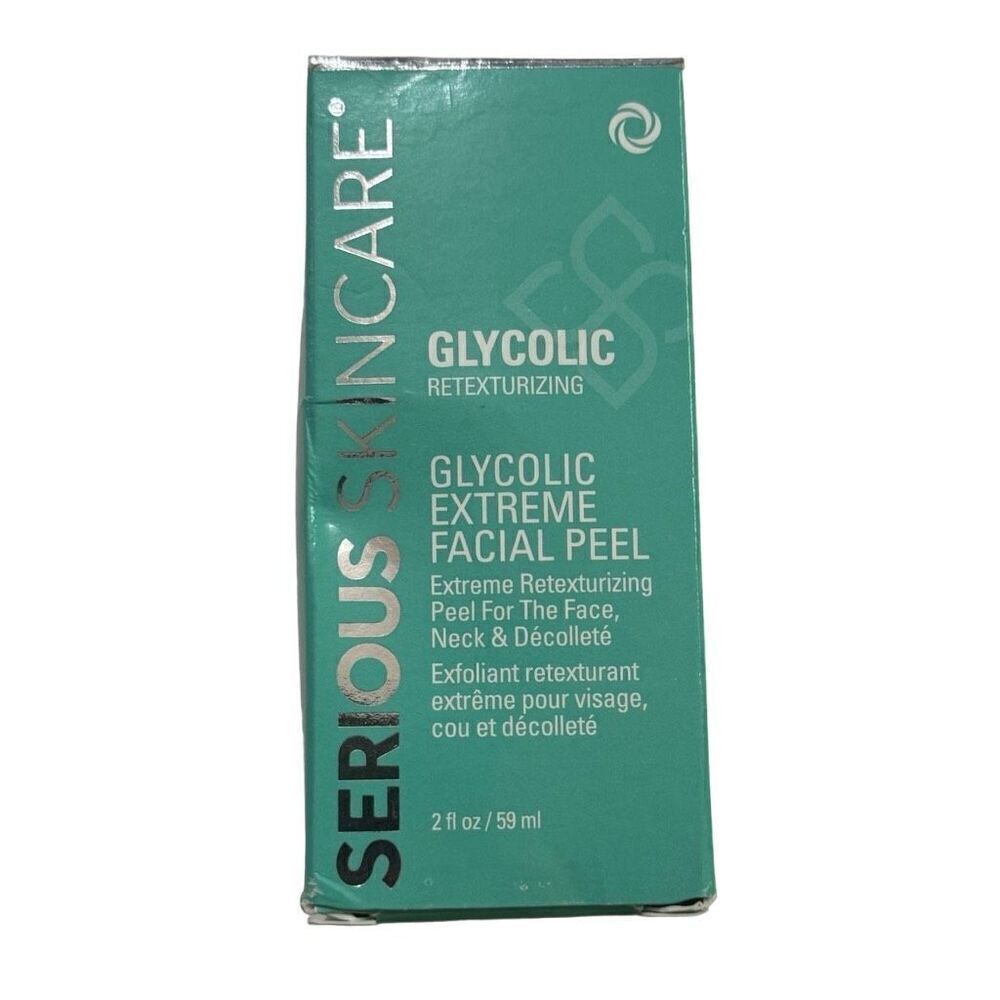 Serious Skincare Glycolic Retexturizing Extreme Facial Peel 2 Fl Oz NEW SEALED
